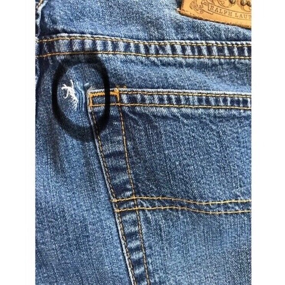 Polo Ralph Lauren Women’s Kelly Bootcut Mid Rise Blue Jeans Size 8X32 - Picture 5 of 8